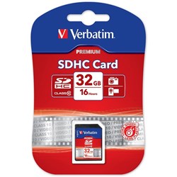 VERBATIM SDHC MEMORY CARDS 32GB (Class 10)