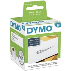 DYMO SMART LABEL 28X89MM 99010 (99010) 2ROLL s0722370