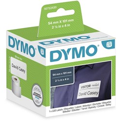DYMO LABELWRITER LABELS SHIPPING 101X54MM 99014 SD99014 BX220 S0722430