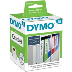 DYMO LABELWRITER LABELS LEVER ARCH FILE 59X190MM 99019