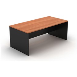 OM DESK W1800 x D900 x H720mm Cherry Charcoal