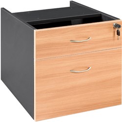 OM FIXED DRAWER W464 x D400 x H450mm Beech Charcoal