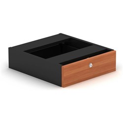 OM FIXED DRAWER W464 x D400 x H450mm Cherry Charcoal