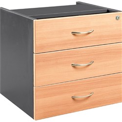 OM FIXED DRAWER W464 x D400 x H450mm Beech Charcoal