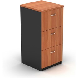 OM FILING CABINET W468 x D510 x H990mm Cherry Charcoal