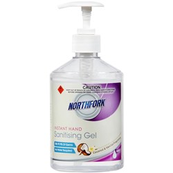 NORTHFORK HAND Sanitising Gel 500ml Coconut/ Vanilla No stock- call for substitute