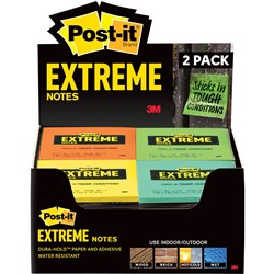 3M Post It Extreme Assorted Pack of 2 CTN24