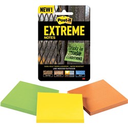 3M Post It Extreme Assorted Pack of 3