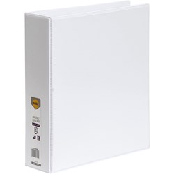 MARBIG CLEARVIEW INSERT BINDER A4 2D Ring 50MM White