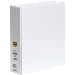 MARBIG CLEARVIEW INSERT BINDER A4 3D Ring 50MM White