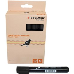 BIBBULMUN PERMANENT MARKER 270 Bullet Black