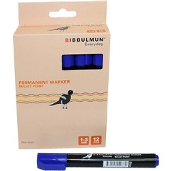 BIBBULMUN PERMANENT MARKER 270 Bullet Blue