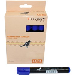 BIBBULMUN PERMANENT MARKER 271 Chisel Blue