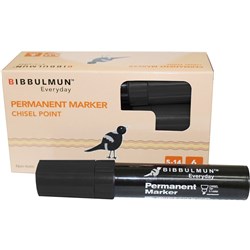 BIBBULMUN PERMANENT MARKER 810 Chisel 5-14mm Black