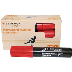 BIBBULMUN PERMANENT MARKER 810 Red