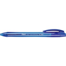 STAT PEN 1.0MM BALLPOINT RETRACTABLE MEDIUM BLUE BX12