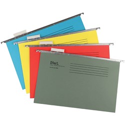 STAT SUSPENSION FILE FOOLSCAP With Index And Tabs Assorted PK20