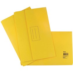 STAT DOCUMENT WALLET FOOLSCAP MANILLA YELLOW