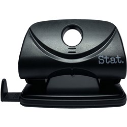 STAT HOLE PUNCH 2 HOLES BLACK Medium 20 Sheets