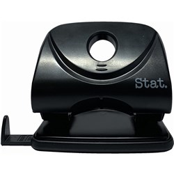 STAT HOLE PUNCH 2 HOLES BLACK Large 30 Sheets