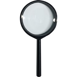 STAT MAGNIFYING GLASS 90mm Black