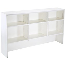 RAPID SPAN MELAMINE DESK HUTCH 1070Hx1800Wx315mmD NATURAL WHITE SPH18 NW