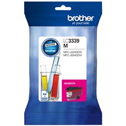 BROTHER INK CARTRIDGE LC-3339XLM HIGH YIELD MAGENTA LC3339XLM