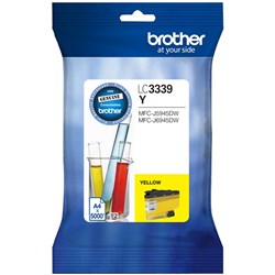 BROTHER INK CARTRIDGE LC-3339XLY HIGH YIELD YELLOW LC3339XLY