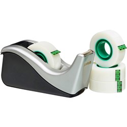 Scotch Tape Dispenser C60-ST4 Desktop Value Pack Black & Silver