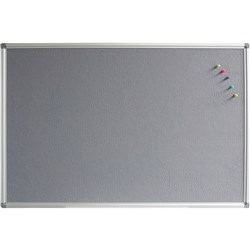 RAPIDLINE PIN BOARD 1800X900 GREY FELT - ALUMINIUM FRAME