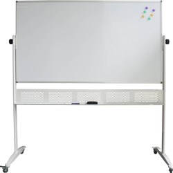 RAPIDLINE MOBILE WHITEBOARD 1500mm W x 1200mm H x 15mm T White