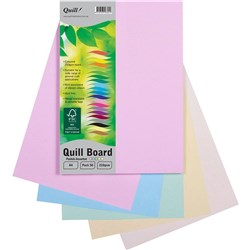 Quill Board 210GSM A4 Pastel Pack 50