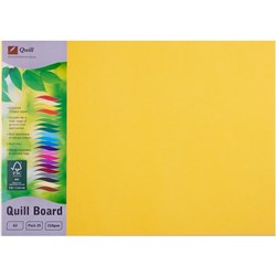 Quill Board 210GSM A3 Lemon Pack 25