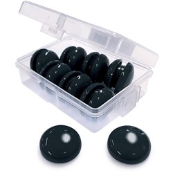 VISIONCHART WHITEBOARD MAGNETS 20MM BLACK PACK OF 16