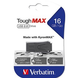 VERBATIM TOUGHMAX USB 2.0 DRIVE 16GB