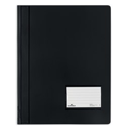 DURABLE FLAT FILE A4 Extra Wide Premium Black Translucent