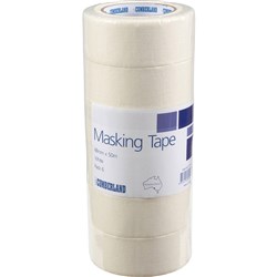 Cumberland Masking Tape 48mmx50m White Pack Of 6