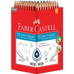 FABER-CASTELL PENCIL Junior Triangular Grip HB Pack of 72