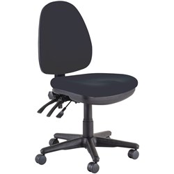 Buro Verve High Back Task Chair No Arms Black Fabric Seat and Back