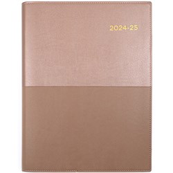 Collins Vanessa Financial Year Diary A5 Day to Page Champagne rose gold