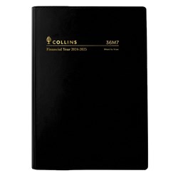 Collins Financial Year Diary A6 Week to View Black