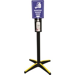 Furnlink Hand Sanitiser Stand Black