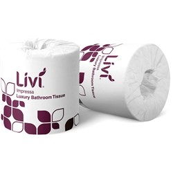 LIVI / SORBENT TOILET PAPER ROLLS 3 PLY 225 SHEETS BOX OF 48 3005/25001