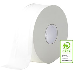 Livi Essentials Toilet Paper 2 Ply Jumbo Roll 300m Box of 8 USE CODE SOL-1100E