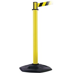 TRAFALGAR RETRACTA BELT BARRIER WITH BLACK / YELLOW TAPE 1000MMHx100MMW