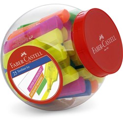 FABER-CASTELL TEXTLINER HIGHLIGHTER ASSORTED PACK OF 25