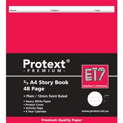 PROTEXT PREMIUM STORY BOOK 190X210MM 12MM PLAIN AND RULED 48 PAGES
