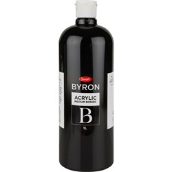 JASART BYRON ACRYLIC PAINT 1L BLACK
