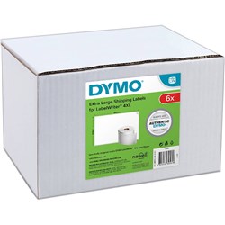 DYMO LABELWRITER SHIPPING LABELS 104x159MM PACK OF 6