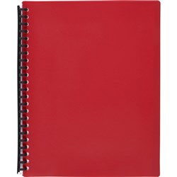 MARBIG REFILLABLE DISPLAY BOOK A4 40 Pocket Red